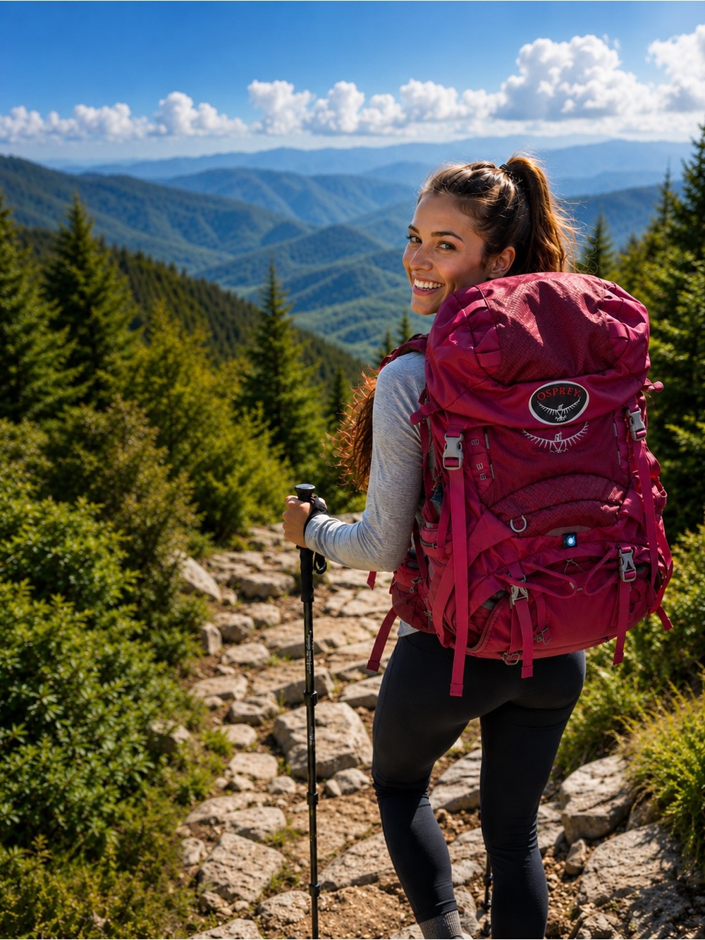OSPREY Kyte 36 Pink Women's Backpack - Top-Load Hiking Pack - Picture 6 of 6